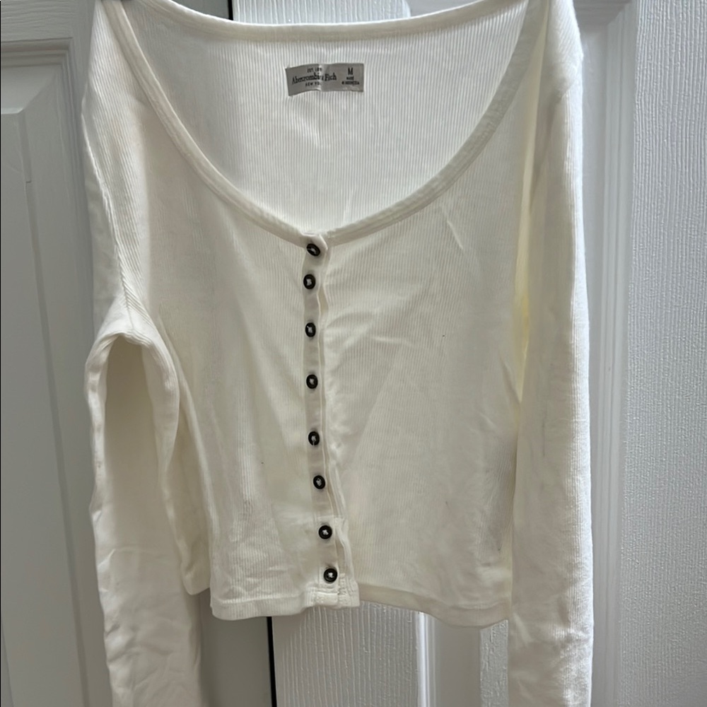 Women’s White Button-Up Top